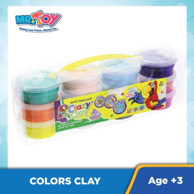 CRAZY CLAY DIY Colors Clay (12 pcs)