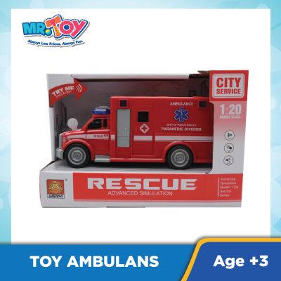 Rescue Ambulance Model Scale with Light &amp; Sound