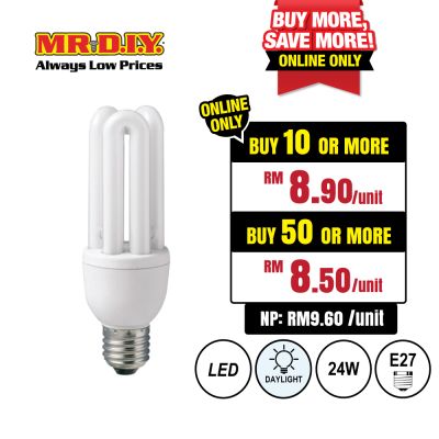 (MR.DIY) 3U Shape Bulb Daylight E27 (24W)