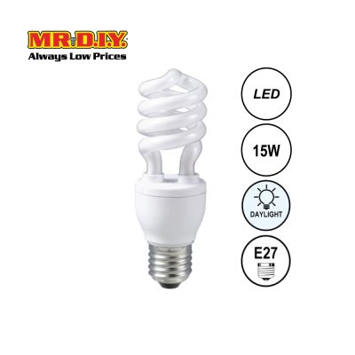 (MR.DIY) Spiral Shape LED Bulb Daylight 15W