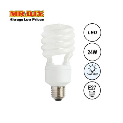 (MR.DIY) Spiral LED Bulb Daylight E27 (24W)
