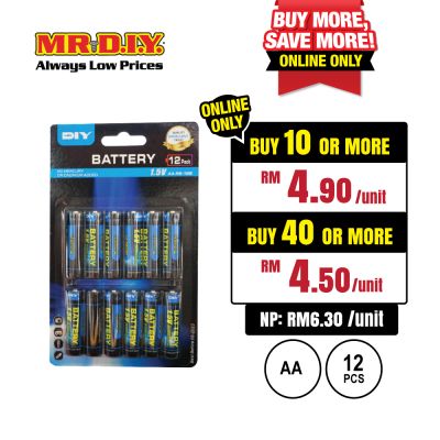 (MR.DIY) Super Extra AA Battery (12pcs)