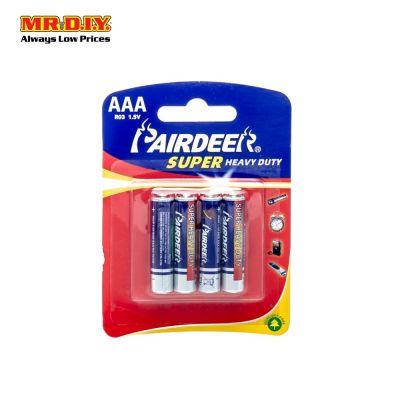 PAIRDEER Super Heavy Duty Carbon AAA Battery (4pcs)