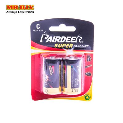 PAIRDEER Super Alkaline Battery C (2pcs)