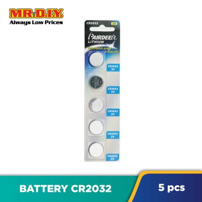 PAIRDEER Cell Lithium CR2032 Battery (5pcs)