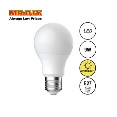 (MR.DIY) LED Brilliant Round shape Bulb Warm White 9W