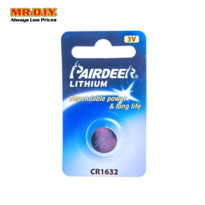 PAIRDEER Lithium Cell Battery CR1632 (1pcs)