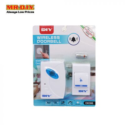 (MR.DIY) Battery Powered Wireless Doorbell D8306