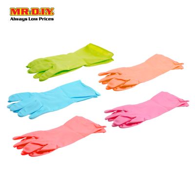 (MR.DIY) Rubber Gloves L (2pcs)