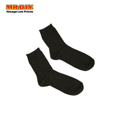 (MR.DIY) Student Socks Black (8-10)