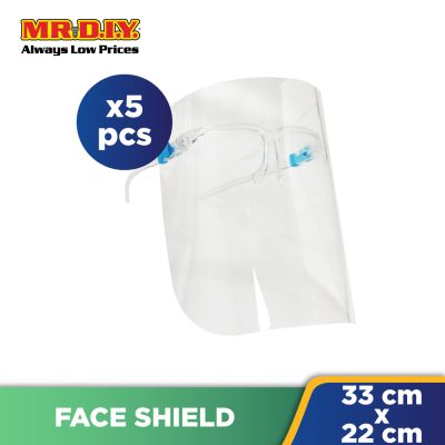 (MR.DIY) Transparent Face Shield (5pcs)