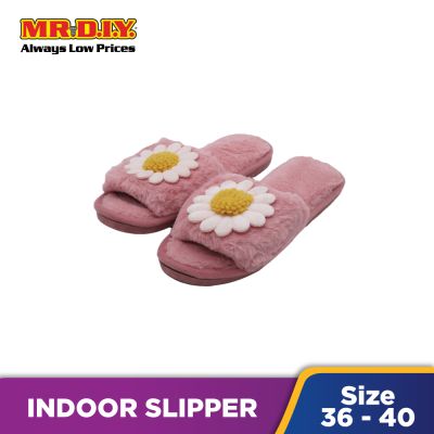 (MR.DIY) Ladies Indoor Slipper With Flower Design