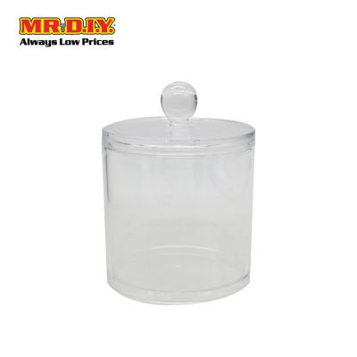 (MR.DIY) Clear Round Cosmetic Case (13 x 9cm)