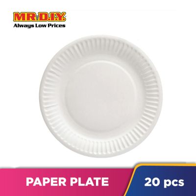 (MR.DIY) Disposable Paper Plate (20pcs x 6&quot;)