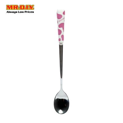 Mini Stainless Steel Spoon with Cow Patterns on the Handle (1pc)