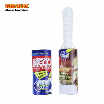 NECO 2 in 1 Cleaning Roller Sticker Set with Roller Sticker Refill (30cm x 10cm)
