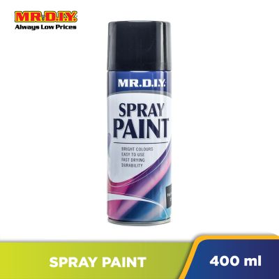 (MR.DIY) Spray Paint Flat Black (400ml)