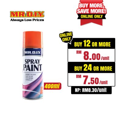 (MR.DIY) Spray Paint Orange No.14 (400ml)