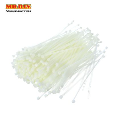 (MR.DIY) White Cable Ties (4mm x 15cm) 500pcs