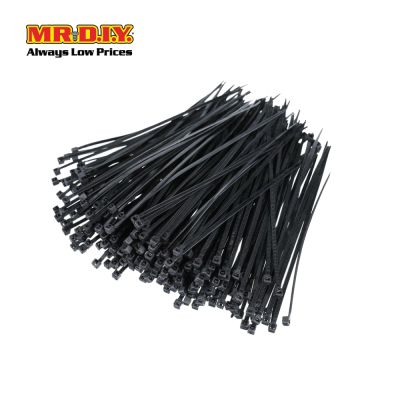 TACTIX Black Cable Ties (3.6mm x 25cm) 100pcs