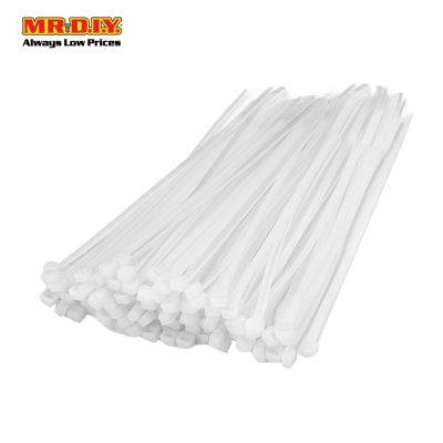 (MR.DIY) 3x200mm Multipurpose Cable Ties - White (500pcs)