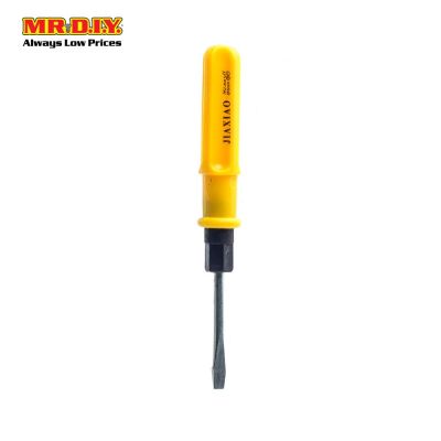 JIA XIAO Screw Driver Slotted CRV 6mm (-) Yellow