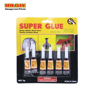 (MR.DIY) Super Glue  (6pcs x 3g)