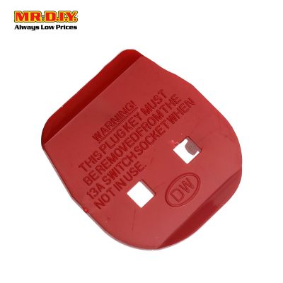 (MR.DIY) Multi-Colour Plastic Safety Plug Key 2 Pin Converter (3pcs)