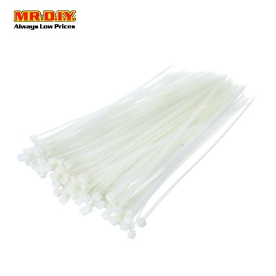 (MR.DIY) White Cable Ties (4mm x 20cm) 100pcs