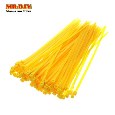 (MR.DIY) Yellow Cable Ties (5mm x 25cm) 100pcs