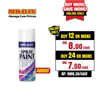 (MR.DIY) Spray Paint Flat White #64 400ml