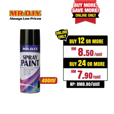 (MR.DIY) Spray Paint Sparkling Black No.50 (400ml)