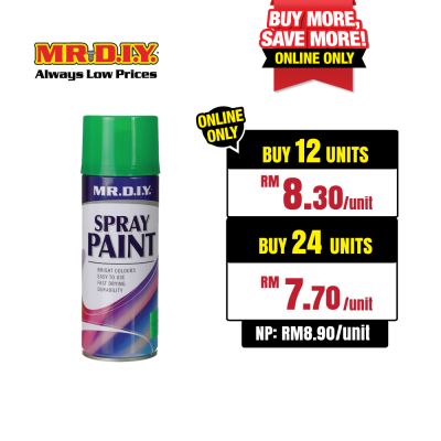 (MR.DIY) Spray Paint Fluorescent Green No.54 (400ml)
