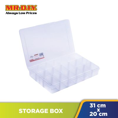 TACTIX Plastic Storage Box (18 compartments)