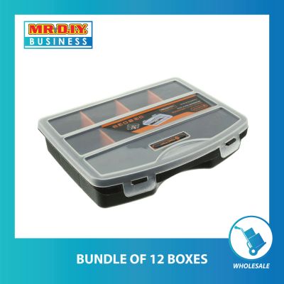 TACTIX Plastic Compartment Storage Box Case (19cm x 15cm)
