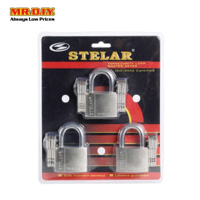STELAR Security Padlock 50mm (3pcs) BH503