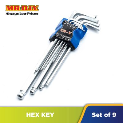 (MR.DIY) Hex Key Set (CR-V) (9pc)