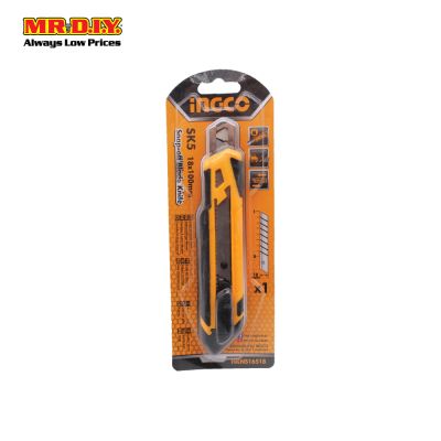 INGCO Snap-Off Blade Knife Cutter 18x100mm HKNS16518