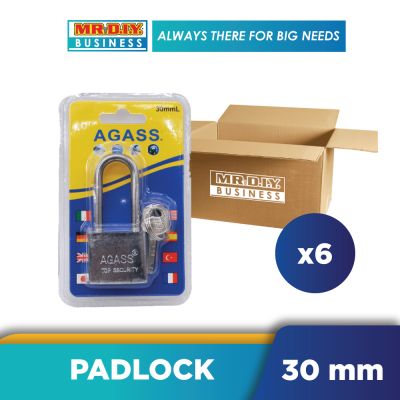 AGASS Stainless Steel Coated Padlock (30mm)