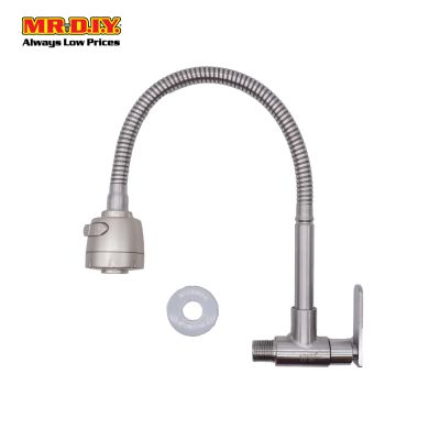 (MR.DIY)  Stainless-Steel Flexible Sink Wall Tap 89002