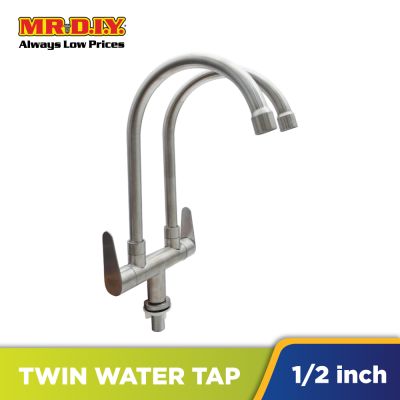 (MR.DIY) Stainless Steel Twin Water Tap