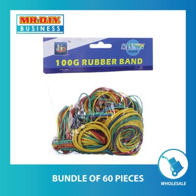 SAN XIN Multi Coloured Rubber Bands ( 100g)