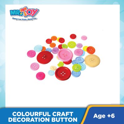 Colourful Craft Decoration Button LM