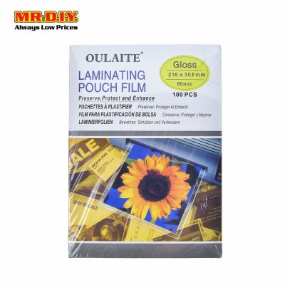 OULAITE Laminating Pouch Film 80mic (100pcs)