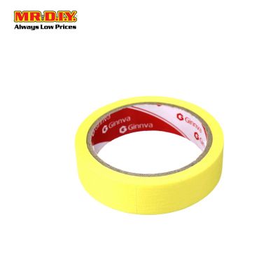 GINNVA 308C Yellow Masking Tape (24 mm x 20 y)