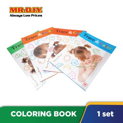 Trace &amp; Color Coloring Book