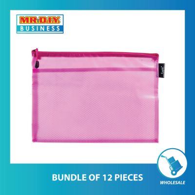 KUODA Translucent Zipper Plastic A4 Document Bag (1pc)