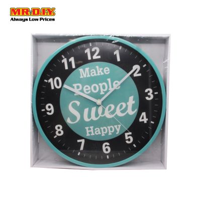 (MR.DIY) Circular Modern Wall Clock WR-10552 12Inch