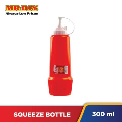 LAVA Plastic Squeeze Sauce and Spice Bottle (300ml)
