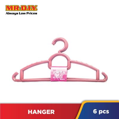 (MR.DIY) X-Ware Plastic Clothes Hanger (6pcs)